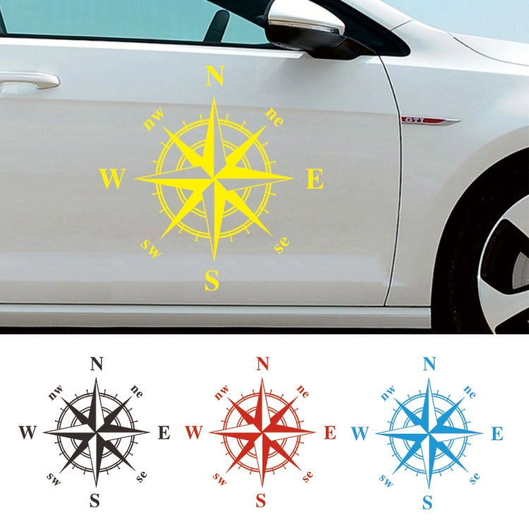D-366 Compass Pattern Car Modified Decorative Sticker(Red) - Decorative Sticker by PMC Jewellery | Online Shopping South Africa | PMC Jewellery | Buy Now Pay Later Mobicred