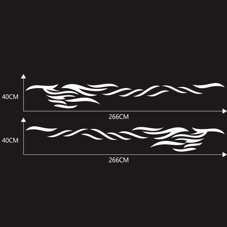 2 PCS/Set D-369 Totem Pattern Car Decorative Sticker(White) - Decorative Sticker by PMC TechLife | Online Shopping South Africa | PMC TechLife | Buy Now Pay Later Mobicred