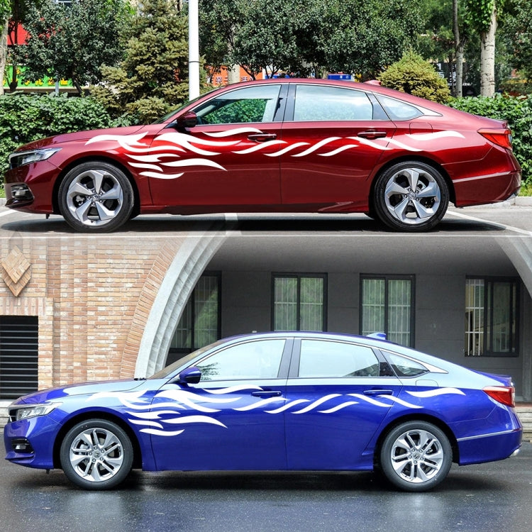 2 PCS/Set D-369 Totem Pattern Car Decorative Sticker(White) - Decorative Sticker by PMC TechLife | Online Shopping South Africa | PMC TechLife | Buy Now Pay Later Mobicred