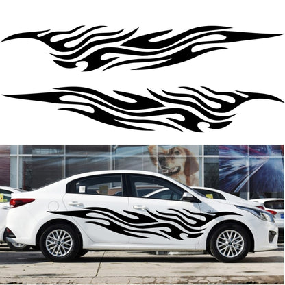2 PCS/Set D-476 Fire Element Pattern Car Modified Decorative Sticker(White) - Decorative Sticker by PMC Jewellery | Online Shopping South Africa | PMC Jewellery | Buy Now Pay Later Mobicred