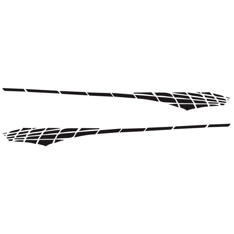 2 PCS/Set D-501 Plaid Pattern Car Modified Decorative Sticker(Black) - Decorative Sticker by PMC Jewellery | Online Shopping South Africa | PMC Jewellery | Buy Now Pay Later Mobicred