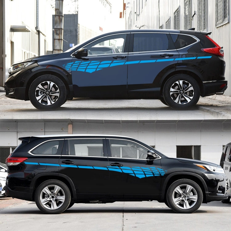 2 PCS/Set D-501 Plaid Pattern Car Modified Decorative Sticker(Blue) - Decorative Sticker by PMC TechLife | Online Shopping South Africa | PMC TechLife | Buy Now Pay Later Mobicred