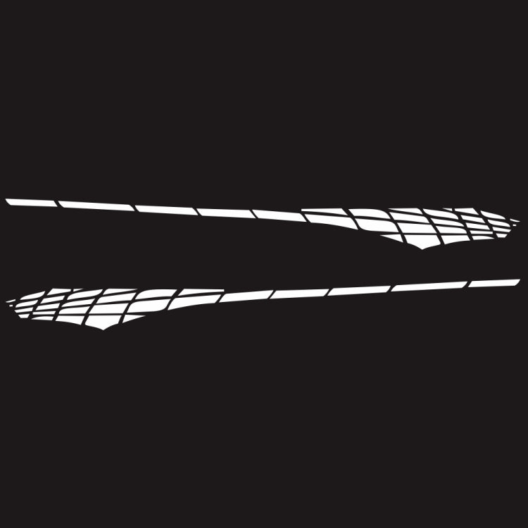 2 PCS/Set D-501 Plaid Pattern Car Modified Decorative Sticker(White) - Decorative Sticker by PMC TechLife | Online Shopping South Africa | PMC TechLife | Buy Now Pay Later Mobicred
