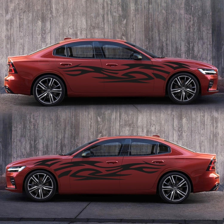 2 PCS/Set D-521 Fire Totem Pattern Car Modified Decorative Sticker(Black) - Decorative Sticker by PMC TechLife | Online Shopping South Africa | PMC TechLife | Buy Now Pay Later Mobicred