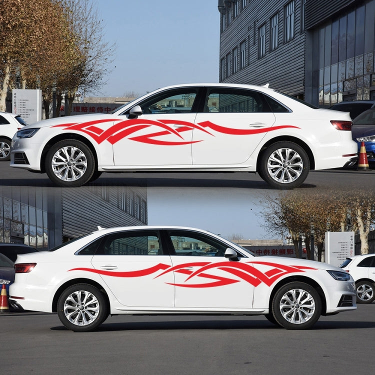 2 PCS/Set D-731 Totem Pattern Car Modified Decorative Sticker(Red) - free shipping - PMC TechLife - Order now!