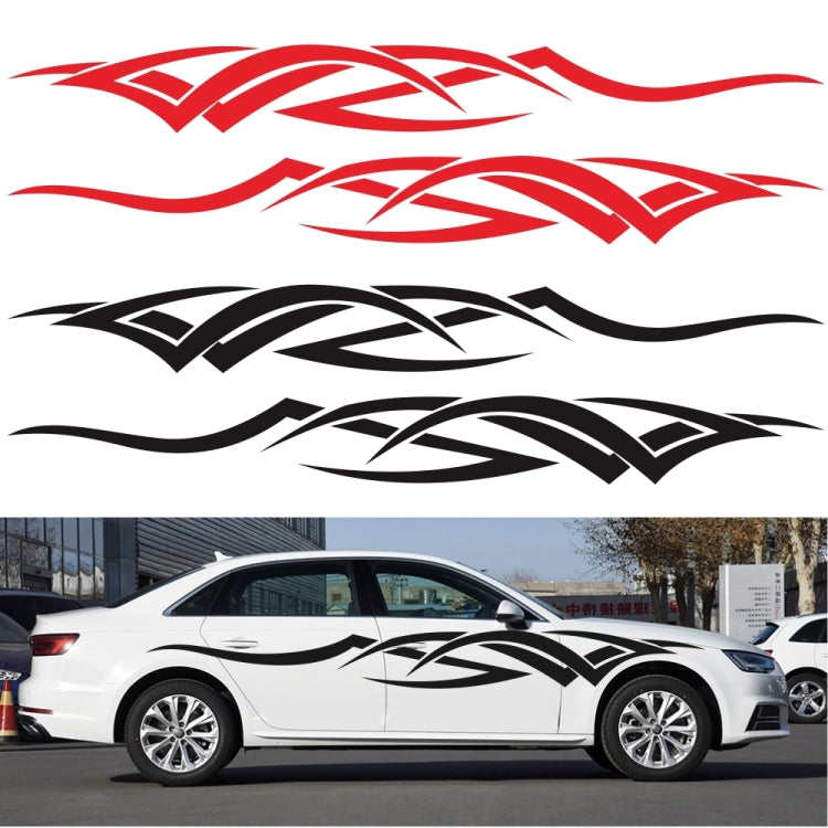 2 PCS/Set D-731 Totem Pattern Car Modified Decorative Sticker(Yellow) - Decorative Sticker by PMC TechLife | Online Shopping South Africa | PMC TechLife | Buy Now Pay Later Mobicred