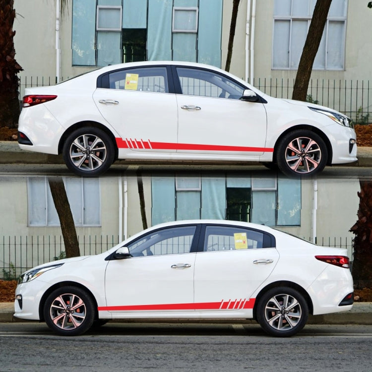 2 PCS/Set D-854 Stripe Pattern Car Modified Decorative Sticker(Red) - Decorative Sticker by PMC Jewellery | Online Shopping South Africa | PMC Jewellery | Buy Now Pay Later Mobicred