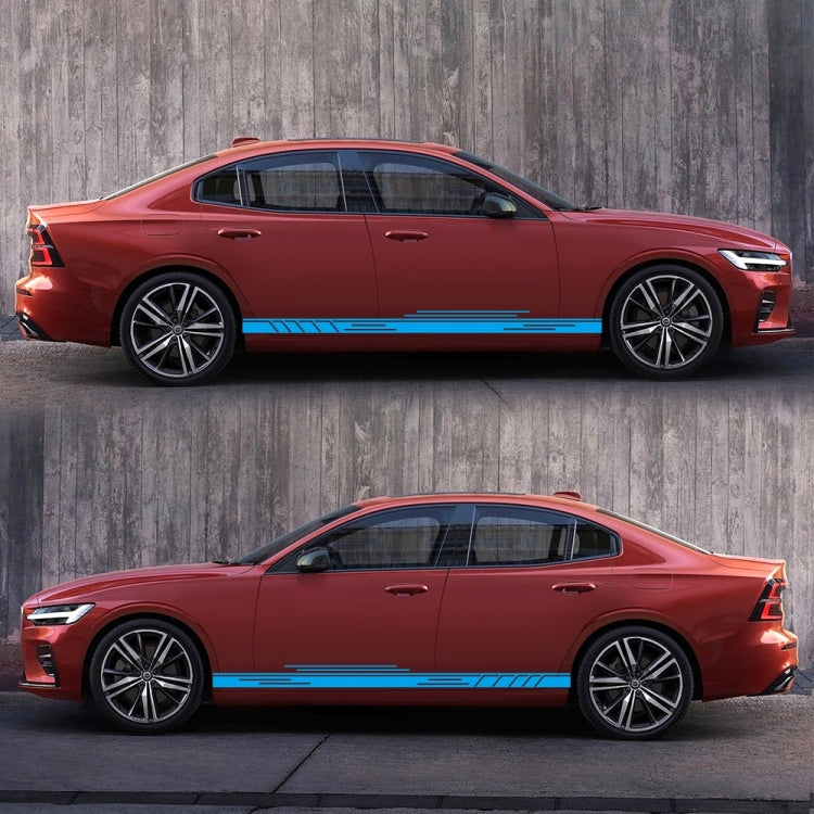 2 PCS/Set D-932 Stripe Pattern Car Modified Decorative Sticker(Blue) - Decorative Sticker by PMC TechLife | Online Shopping South Africa | PMC TechLife | Buy Now Pay Later Mobicred