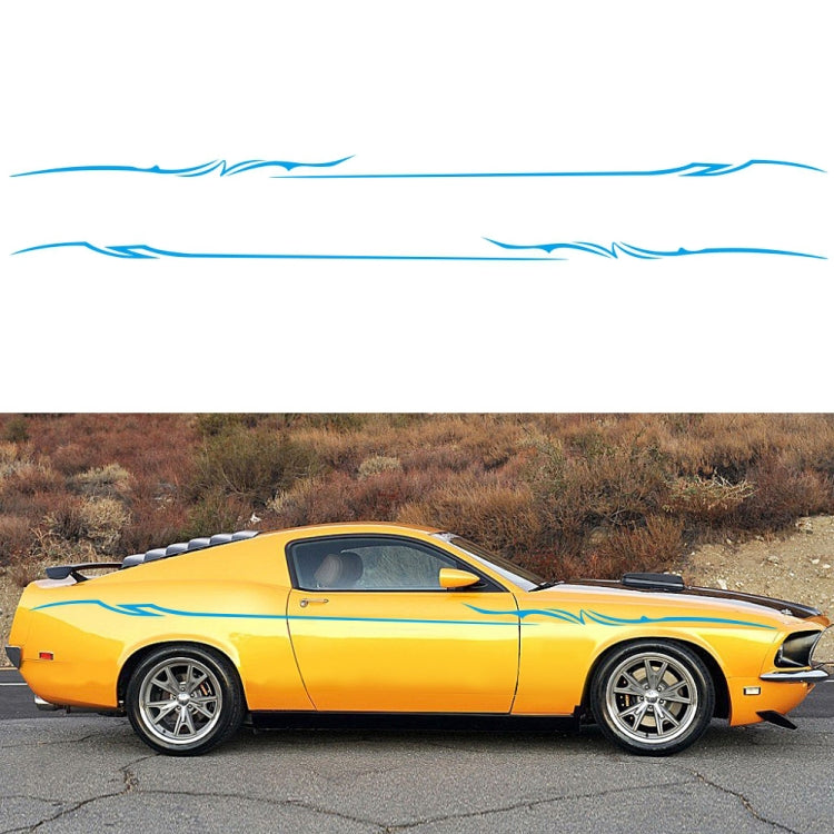 2 PCS/Set D-933 Lightning Pattern Car Modified Decorative Sticker(Blue) - Decorative Sticker by PMC TechLife | Online Shopping South Africa | PMC TechLife | Buy Now Pay Later Mobicred