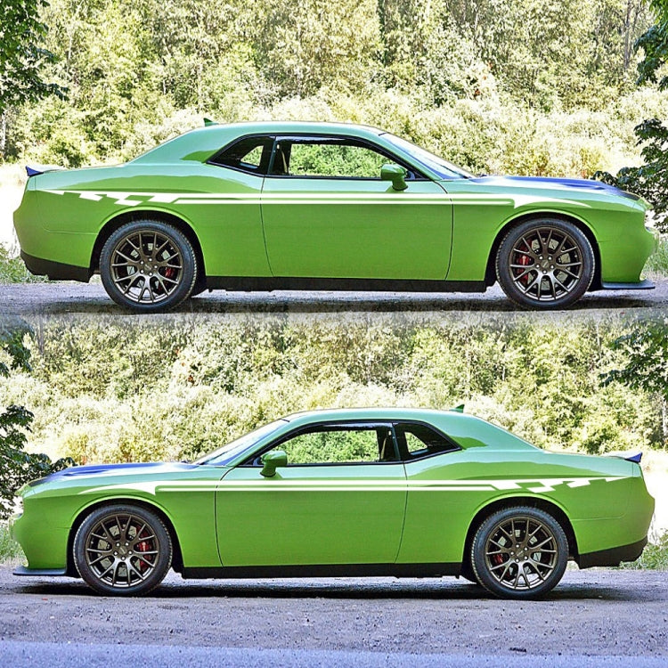 2 PCS/Set D-934 Waistline Pattern Car Modified Decorative Sticker(White) - Decorative Sticker by PMC TechLife | Online Shopping South Africa | PMC TechLife | Buy Now Pay Later Mobicred