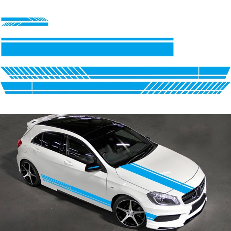 D-936 Stripe Pattern Car Modified Decorative Sticker(Blue) - Decorative Sticker by PMC Jewellery | Online Shopping South Africa | PMC Jewellery | Buy Now Pay Later Mobicred