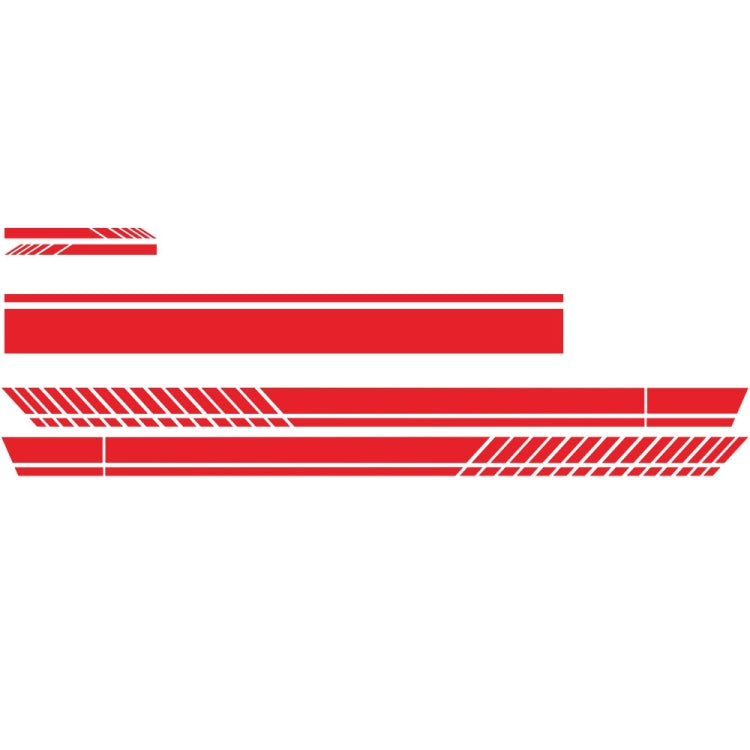 D-936 Stripe Pattern Car Modified Decorative Sticker(Red) - Decorative Sticker by PMC Jewellery | Online Shopping South Africa | PMC Jewellery | Buy Now Pay Later Mobicred