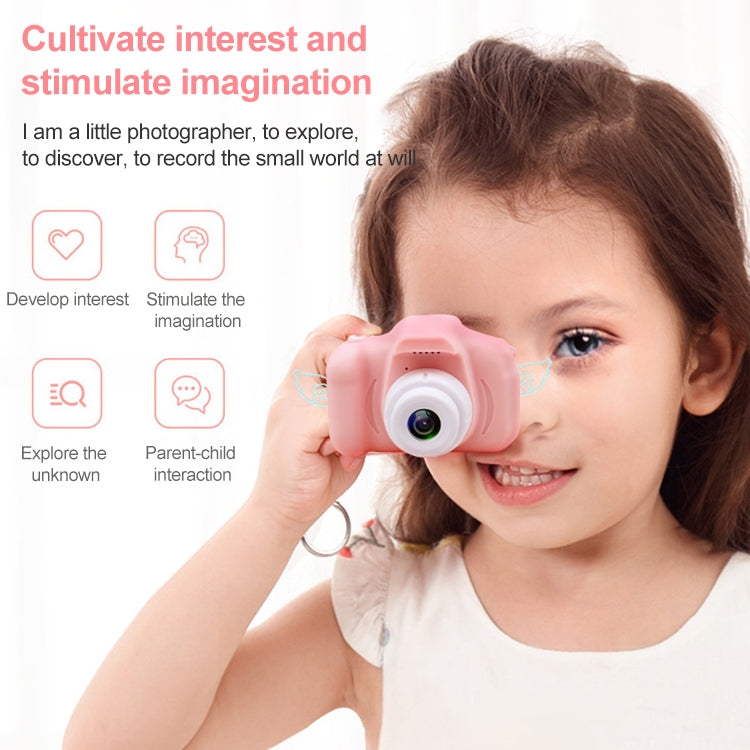 X2S 2.0 Inch LCD Screen Mini Children Camera Digital Camera, Resolution:HD Single Camera 1300W+ 32G Memory Card + Card Reader + Cartoon Stickers(Green) - Children Cameras by PMC TechLife | Online Shopping South Africa | PMC TechLife | Buy Now Pay Later Mobicred