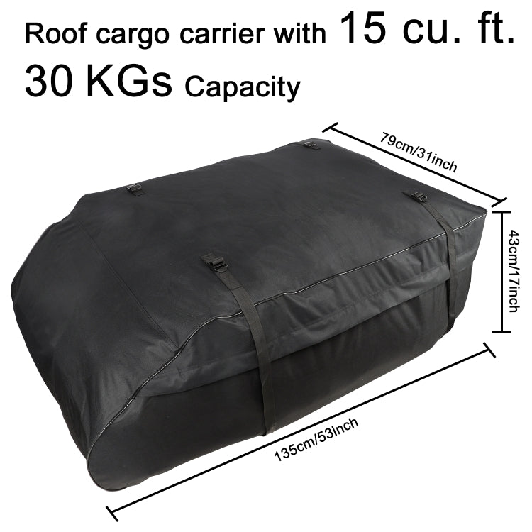T20656 15 Cubic Foot Car Oxford Cloth Luggage Outdoor Camper Roof Bag - Roof Racks by PMC Jewellery | Online Shopping South Africa | PMC Jewellery | Buy Now Pay Later Mobicred