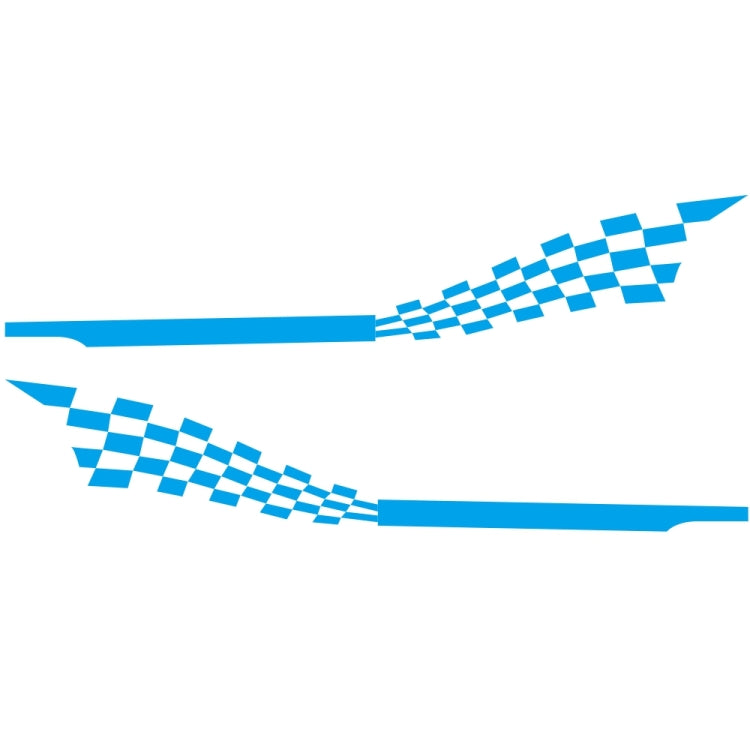 2 PCS/Set D-944 Striped Plaid Pattern Car Modified Decorative Sticker(Blue) - Decorative Sticker by PMC TechLife | Online Shopping South Africa | PMC TechLife | Buy Now Pay Later Mobicred