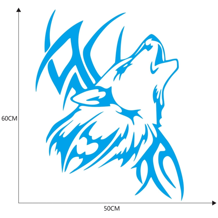 D-967 Wolf Tribe Pattern Car Modified Decorative Sticker(Blue) - Decorative Sticker by PMC TechLife | Online Shopping South Africa | PMC TechLife | Buy Now Pay Later Mobicred