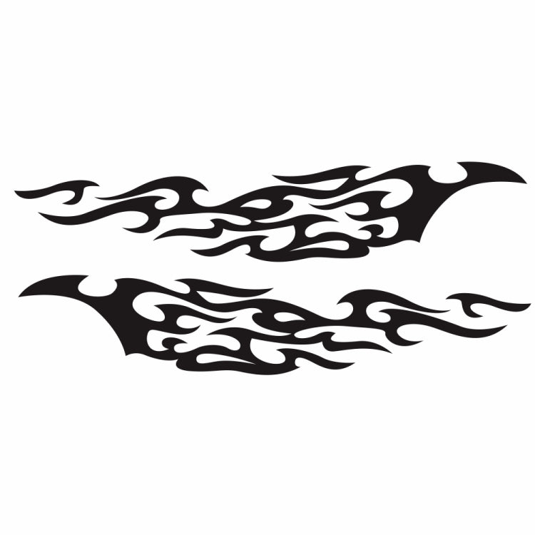 2 PCS/Set D-969 Flame Pattern Car Modified Decorative Sticker(Black) - Decorative Sticker by PMC TechLife | Online Shopping South Africa | PMC TechLife | Buy Now Pay Later Mobicred