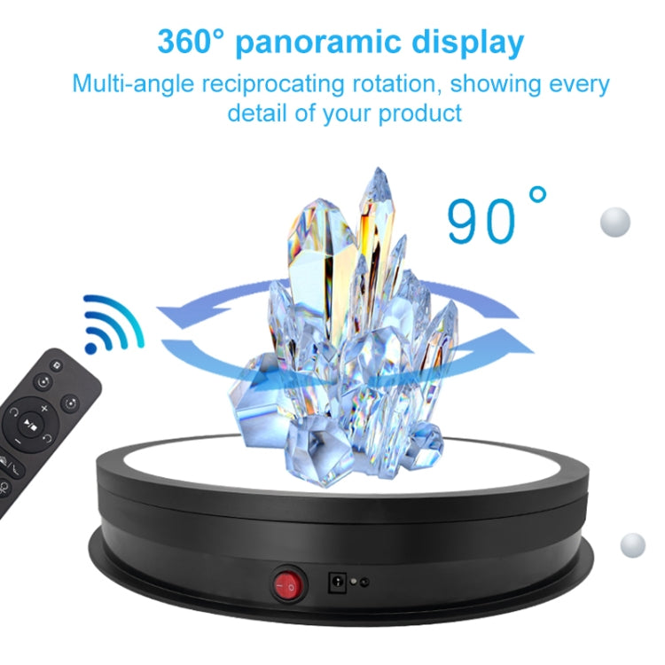 42cm LED Light Electric Rotating Display Stand Turntable, Power Plug:EU Plug(Black) -  by PMC TechLife | Online Shopping South Africa | PMC TechLife | Buy Now Pay Later Mobicred