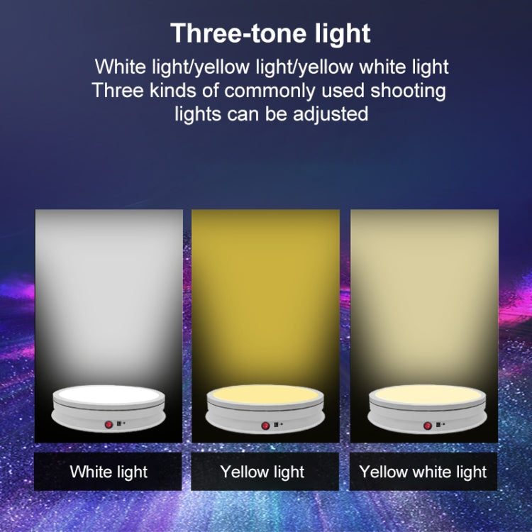 42cm LED Light Electric Rotating Display Stand Turntable, Power Plug:AU Plug(Black) -  by PMC TechLife | Online Shopping South Africa | PMC TechLife | Buy Now Pay Later Mobicred