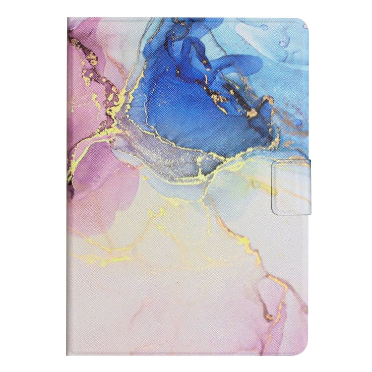 For Huawei MatePad T10s Marble Pattern Leather Tablet Case(Pink Blue) - Huawei by PMC TechLife | Online Shopping South Africa | PMC TechLife | Buy Now Pay Later Mobicred
