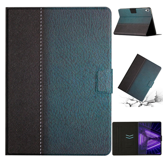 For Lenovo Tab M10 3rd Gen Stitching Solid Color Smart Leather Tablet Case(Green) - Lenovo by PMC Jewellery | Online Shopping South Africa | PMC Jewellery | Buy Now Pay Later Mobicred