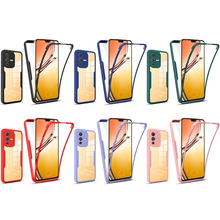 For vivo V23 5G 360 Degrees Full Coverage Phone Case(Purple) - vivo Cases by PMC TechLife | Online Shopping South Africa | PMC TechLife