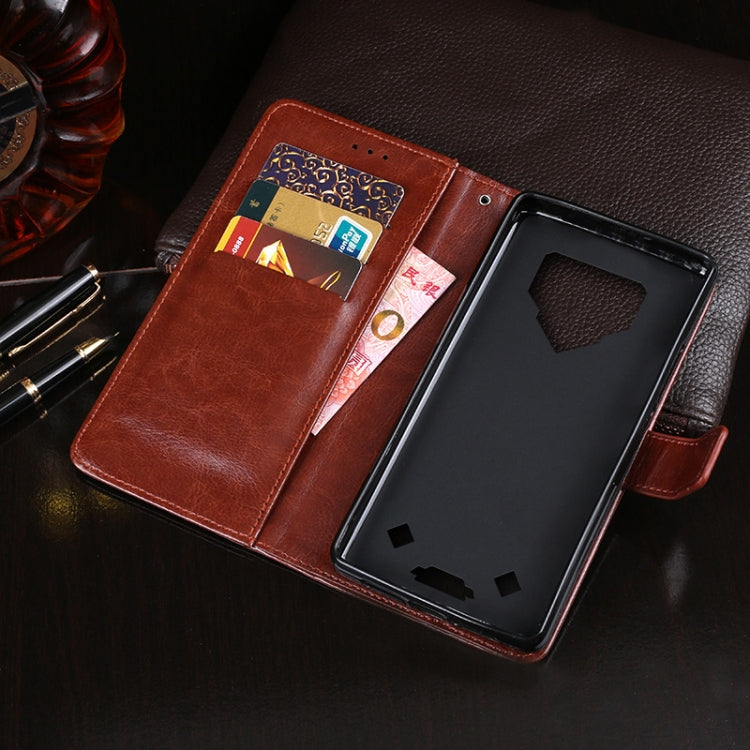 For Blackview BV9800 Pro idewei Crazy Horse Texture Horizontal Flip Leather Case with Holder & Card Slots & Wallet(Sky Blue) - More Brand by idewei | Online Shopping South Africa | PMC TechLife | Buy Now Pay Later Mobicred