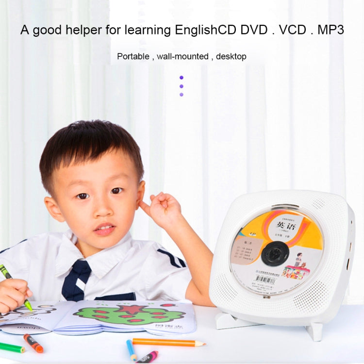 Kecag KC-609 Wall Mounted Home DVD Player Bluetooth CD Player, Specification:CD Version+ Not Connected to TV+ Plug-In Version(White) - free shipping - PMC Jewellery - Order now!