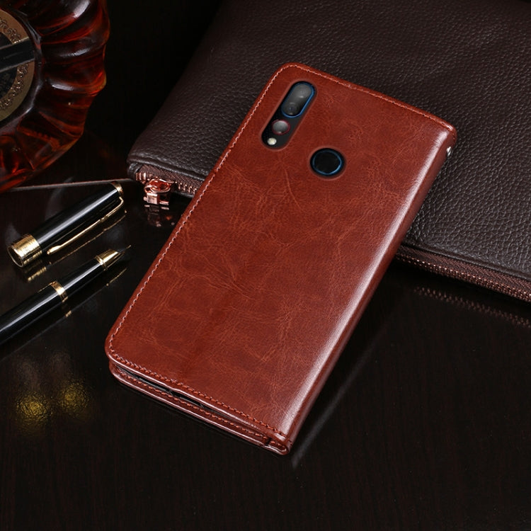 For HTC Desire 19+ idewei Crazy Horse Texture Horizontal Flip Leather Case with Holder & Card Slots & Wallet(Brown) - HTC by idewei | Online Shopping South Africa | PMC Jewellery | Buy Now Pay Later Mobicred