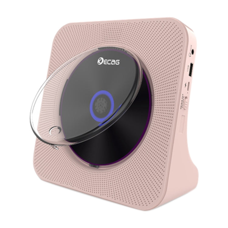 Kecag KC-806 2A Retro Bluetooth Music Disc Album CD Player, Specification:Plug-in Version(Pink) - DVD & LCD Player by Kecag | Online Shopping South Africa | PMC Jewellery | Buy Now Pay Later Mobicred