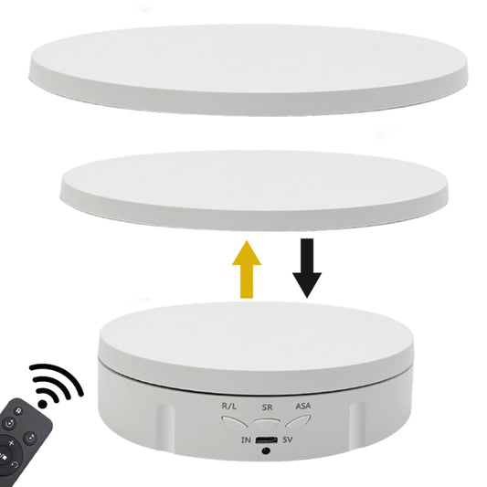 3 in 1 Remote Electric Rotating Display Stand Turntable(White) -  by PMC Jewellery | Online Shopping South Africa | PMC Jewellery | Buy Now Pay Later Mobicred