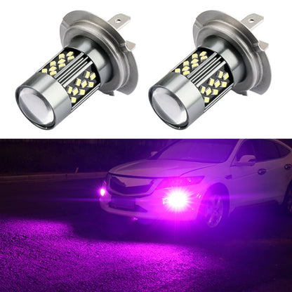 1 Pair H7 12V 7W Continuous Car LED Fog Light(Purple Light) - Fog / Driving Lights by PMC Jewellery | Online Shopping South Africa | PMC Jewellery | Buy Now Pay Later Mobicred