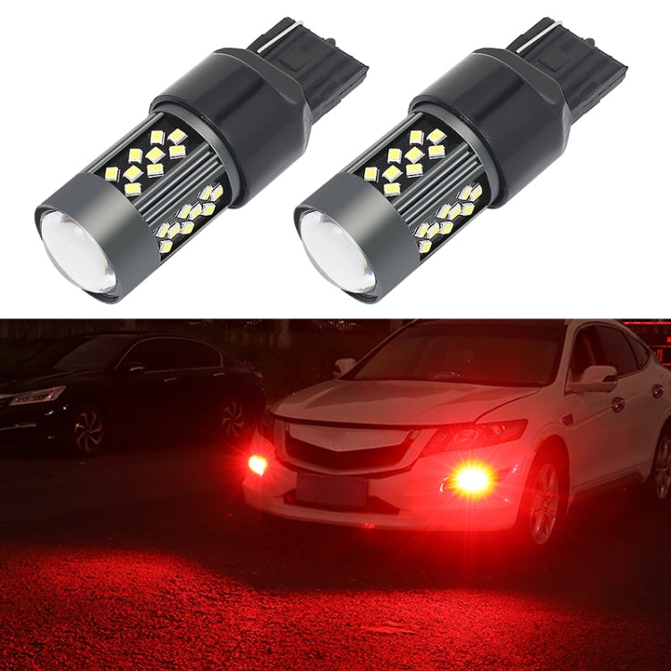 1 Pair 7440 12V 7W Strobe Car LED Fog Light(Red Light) - Fog / Driving Lights by PMC Jewellery | Online Shopping South Africa | PMC Jewellery | Buy Now Pay Later Mobicred