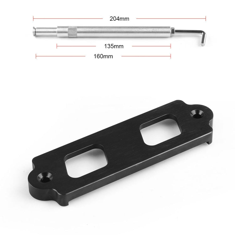 Car Aluminum Alloy Battery Fixing Bracket for Honda Civic 1988-2000(Black) - Engine Fittings by PMC TechLife | Online Shopping South Africa | PMC TechLife | Buy Now Pay Later Mobicred