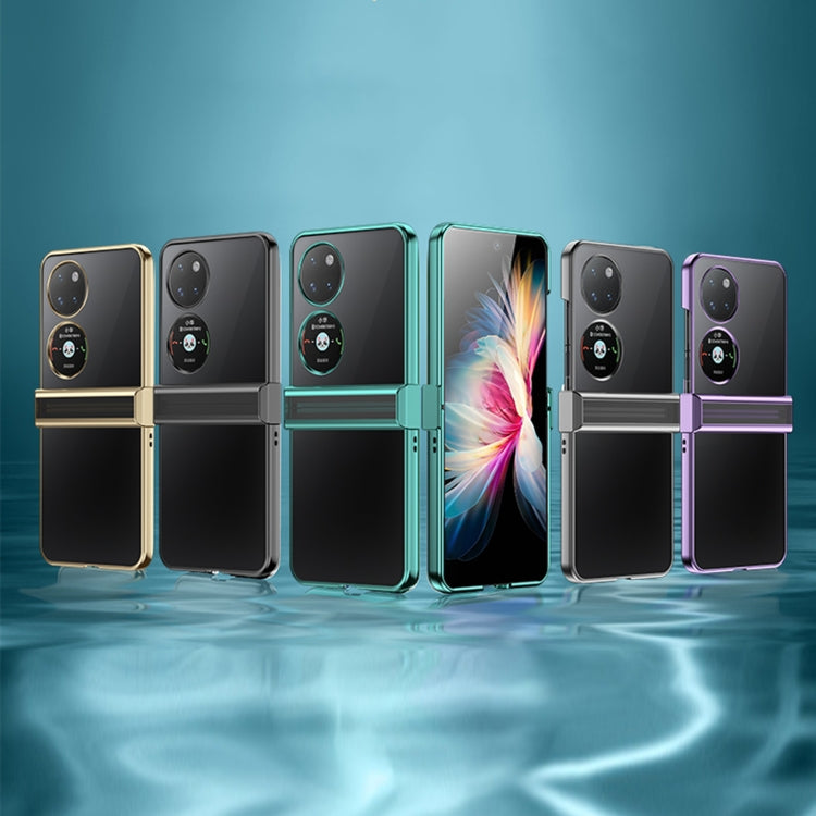 For Huawei P50 Pocket Electroplating PC Full Coverage Shockproof Phone Case(Silver) - Huawei Cases by PMC TechLife | Online Shopping South Africa | PMC TechLife | Buy Now Pay Later Mobicred