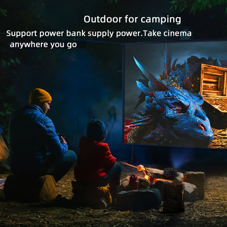 T200 1500LM 1920x1080P LED Mini Projector, AU Plug(Black) - Mini Projector by PMC Jewellery | Online Shopping South Africa | PMC Jewellery | Buy Now Pay Later Mobicred