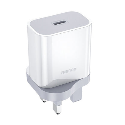 REMAX RP-U79 Speed Series 20W USB-C/Type-C Multi-Compatible Fast Charger, Specification:UK Plug(White) - USB Charger by REMAX | Online Shopping South Africa | PMC Jewellery | Buy Now Pay Later Mobicred