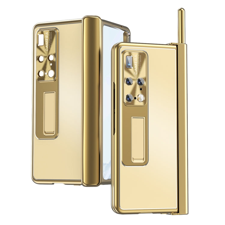 For Huawei Mate X2 Aluminum Alloy Double Hinge Shockproof Phone Protective Case(Gold) - Huawei Cases by PMC TechLife | Online Shopping South Africa | PMC TechLife | Buy Now Pay Later Mobicred