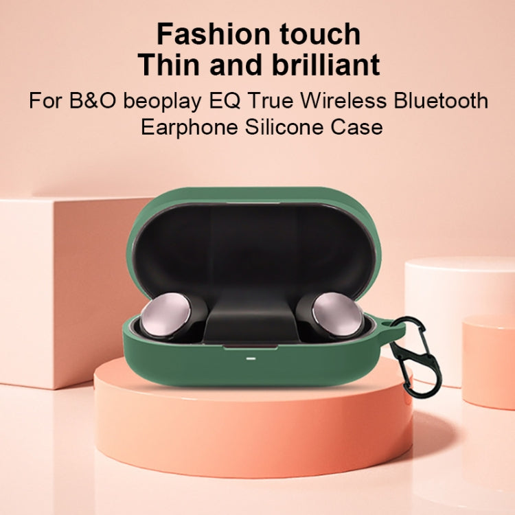 EQ Silicone Bluetooth Earphone Cover with Carabiner For B&O Beoplay(Dark Blue) - Other Earphone Case by PMC Jewellery | Online Shopping South Africa | PMC Jewellery | Buy Now Pay Later Mobicred