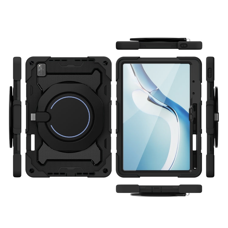 For Huawei MatePad Pro 12.6 2021 Armor Contrast Color Silicone + PC Tablet Case(Black) - Huawei by PMC TechLife | Online Shopping South Africa | PMC TechLife | Buy Now Pay Later Mobicred