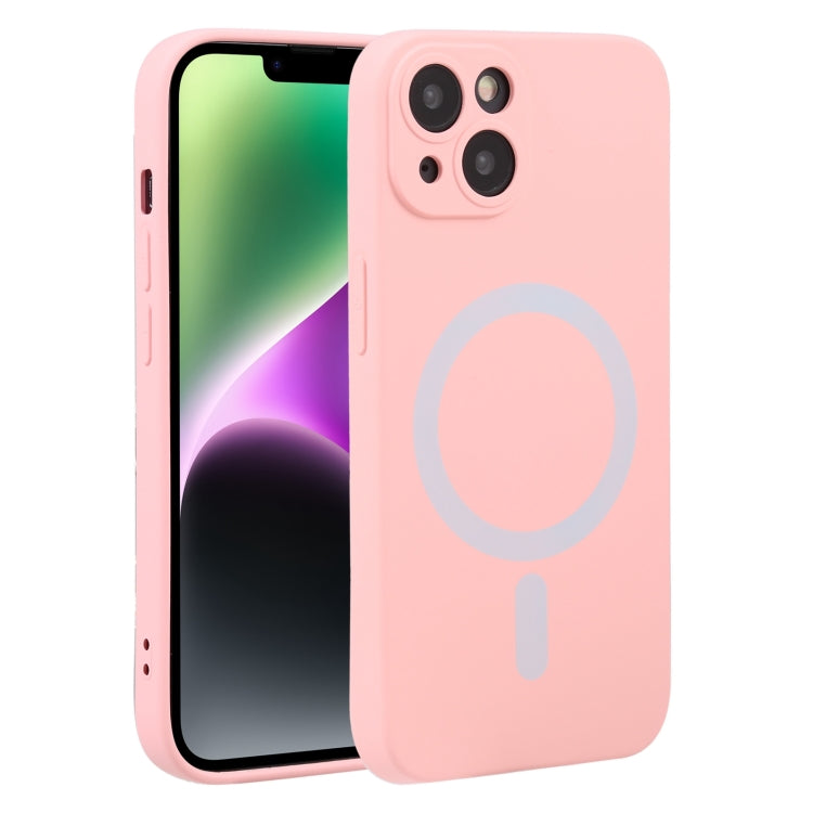 For iPhone 14 Liquid Silicone Magsafe Phone Case (Pink) - iPhone 14 Cases by PMC TechLife | Online Shopping South Africa | PMC TechLife