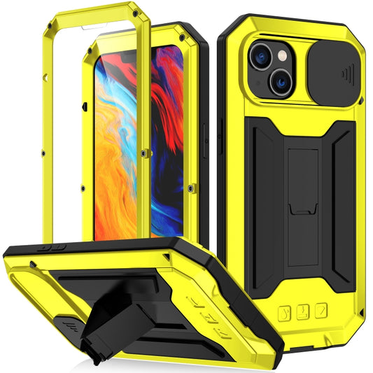 For iPhone 14 R-JUST Shockproof Life Waterproof Dust-proof Case (Yellow) - iPhone 14 Cases by R-JUST | Online Shopping South Africa | PMC Jewellery