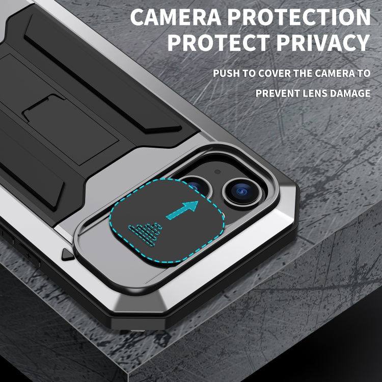 For iPhone 14 Plus R-JUST Shockproof Life Waterproof Dust-proof Case (Silver) - iPhone 14 Plus Cases by R-JUST | Online Shopping South Africa | PMC TechLife | Buy Now Pay Later Mobicred