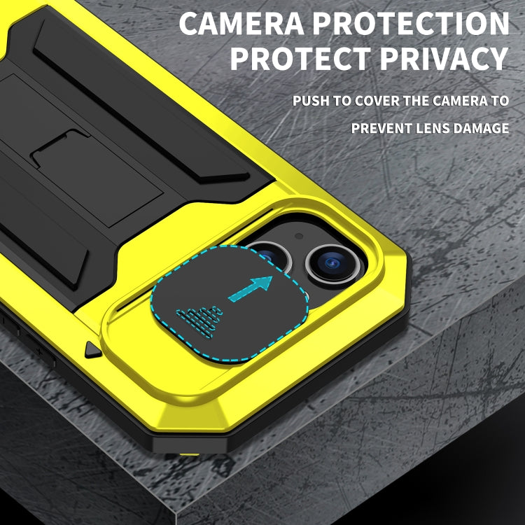 For iPhone 14 Plus R-JUST Shockproof Life Waterproof Dust-proof Case (Yellow) - iPhone 14 Plus Cases by R-JUST | Online Shopping South Africa | PMC Jewellery