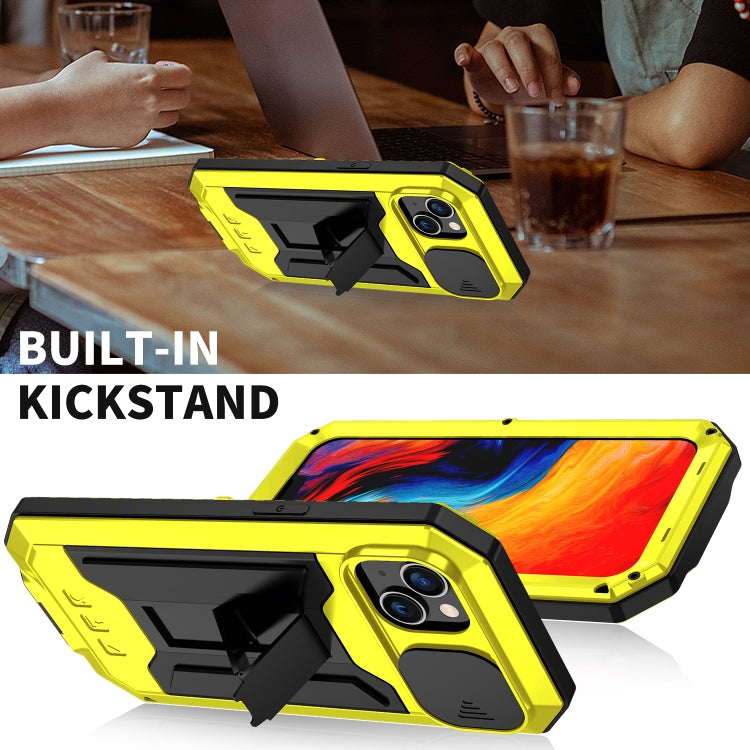 For iPhone 14 Plus R-JUST Shockproof Life Waterproof Dust-proof Case (Yellow) - iPhone 14 Plus Cases by R-JUST | Online Shopping South Africa | PMC TechLife | Buy Now Pay Later Mobicred