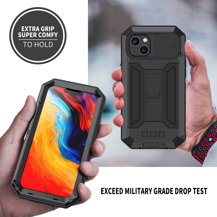 For iPhone 14 Plus R-JUST Shockproof Life Waterproof Dust-proof Case (Black) - iPhone 14 Plus Cases by R-JUST | Online Shopping South Africa | PMC Jewellery