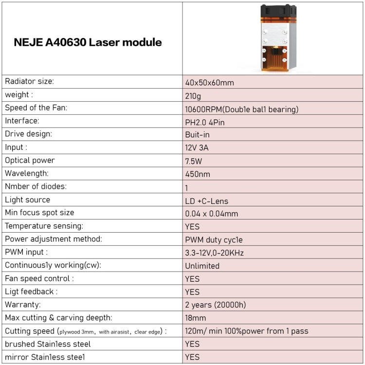 NEJE MASTER 3 Plus Laser Engraver with A40630 Laser Module(US Plug) - free shipping - PMC Jewellery - Order now!