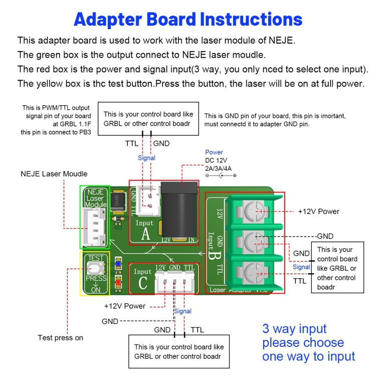 NEJE N40630 7.5W 450nm Laser Engraver Module Kits - DIY Engraving Machines by NEJE | Online Shopping South Africa | PMC Jewellery | Buy Now Pay Later Mobicred