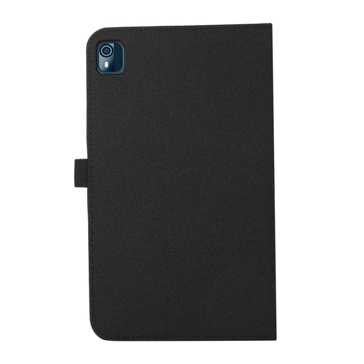 For Nokia T10 Fabric PU + TPU Flip Tablet Leather Case(Black) - Nokia by PMC TechLife | Online Shopping South Africa | PMC TechLife