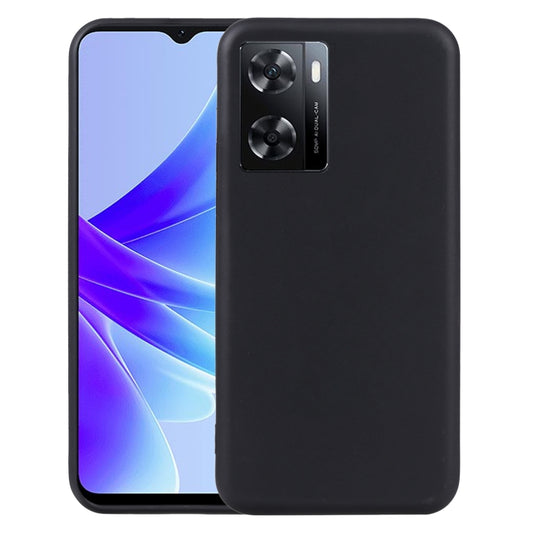 For OPPO A57s TPU Phone Case(Black) - OPPO Cases by PMC Jewellery | Online Shopping South Africa | PMC Jewellery | Buy Now Pay Later Mobicred